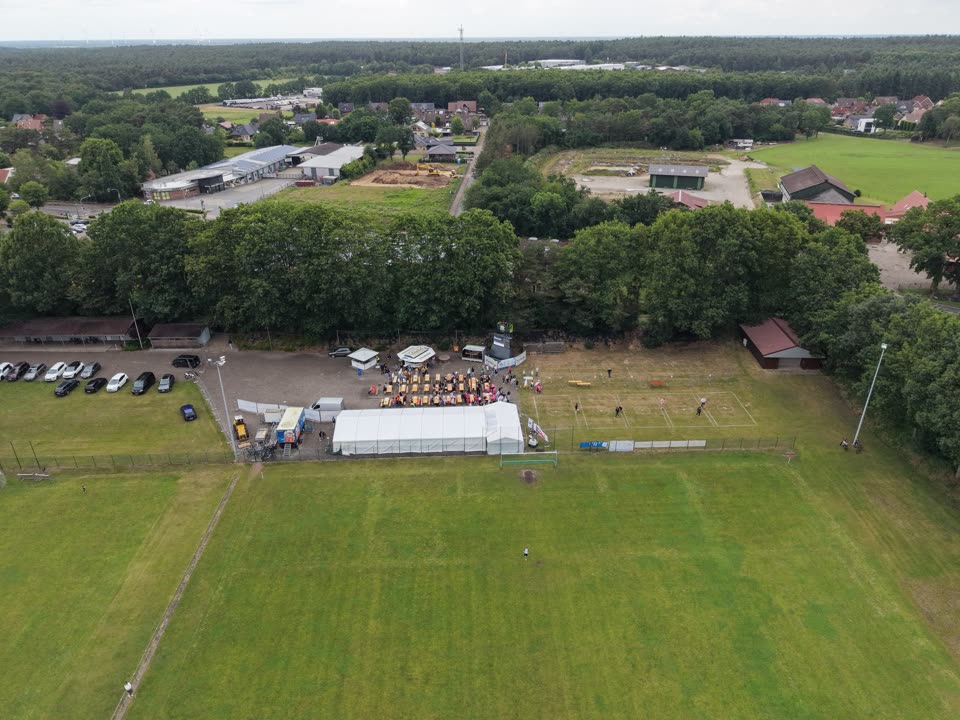 Festplatz Itterbeck aus der Luft